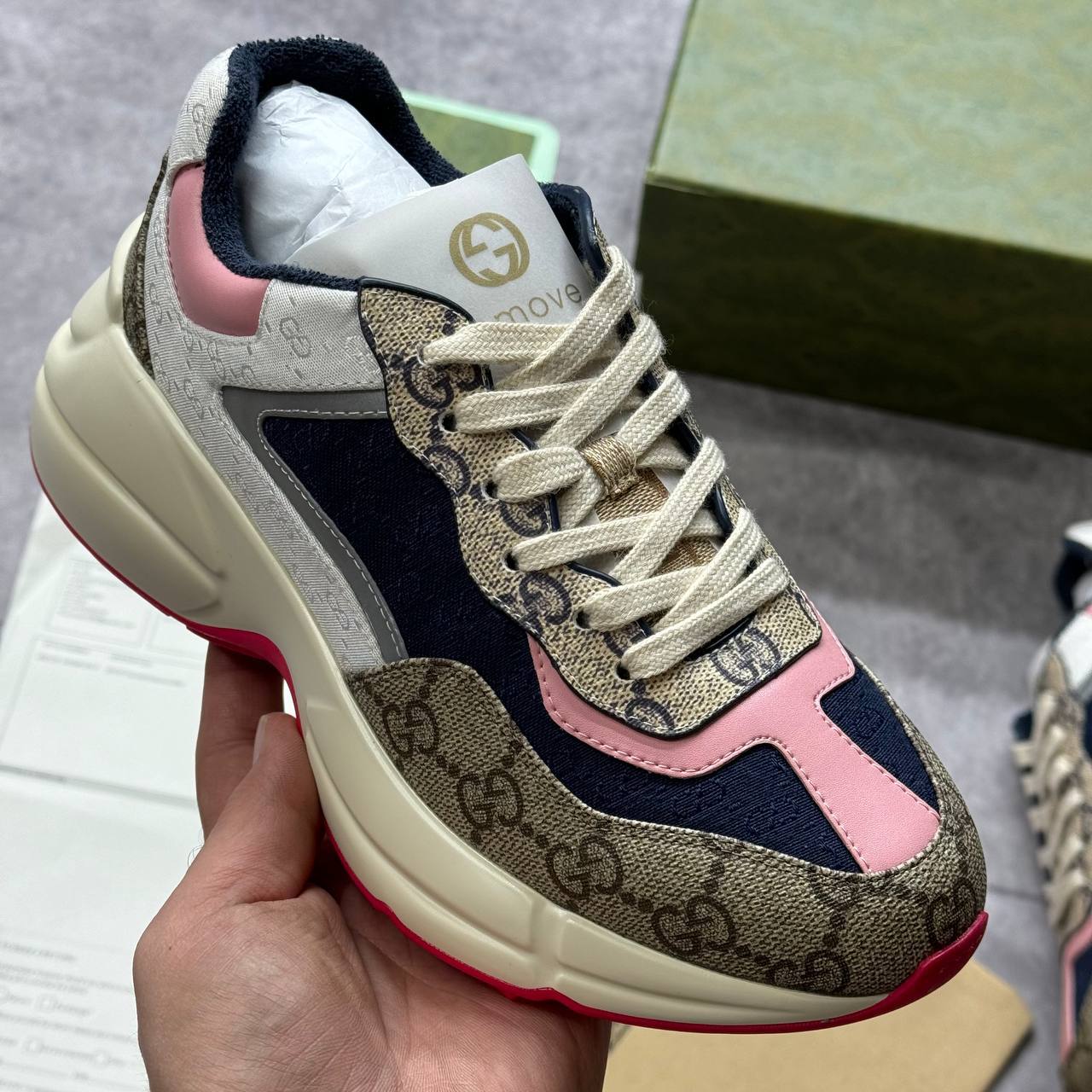 womens Gucci super clone trainers - Image 4